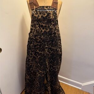 Cider Black and Brown Leopard Jumpsuit